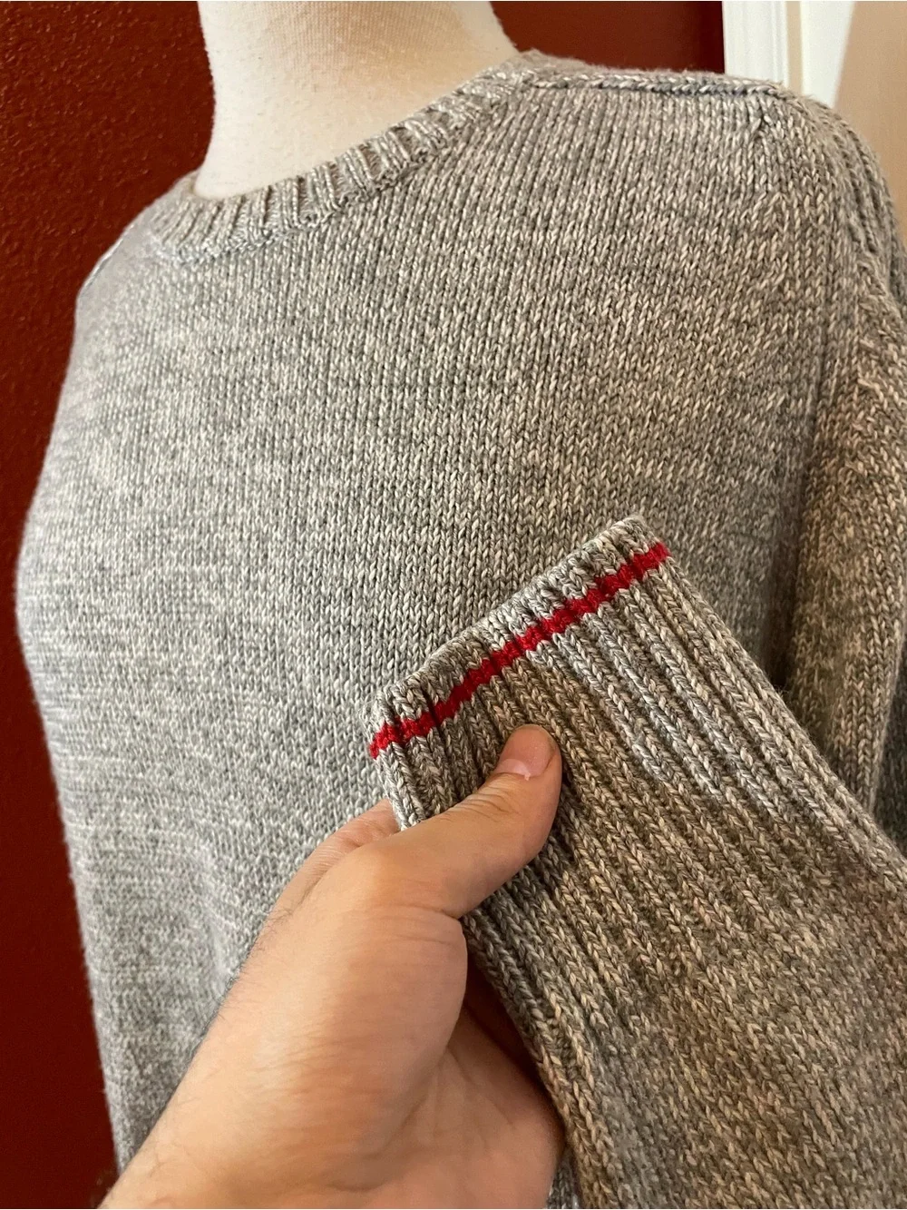 Icebreaker Merino Men’s Spire Crewe Heather Gray Wool Blend Crewneck Sweater‎